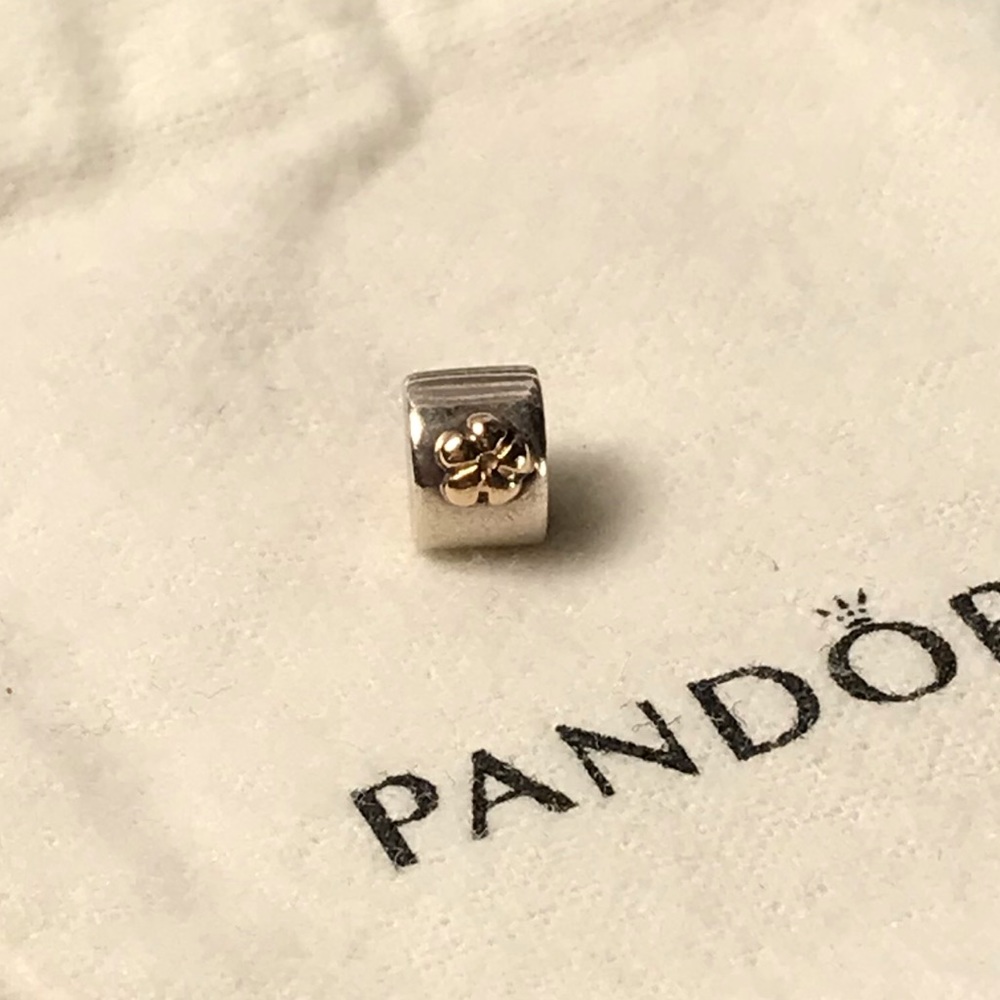 Pandora Gold Accented security clip
